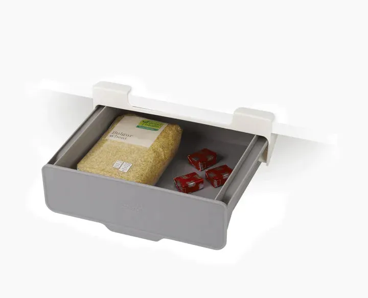 joseph-joseph-cupboardstore-grey-under-shelf-drawer image 1