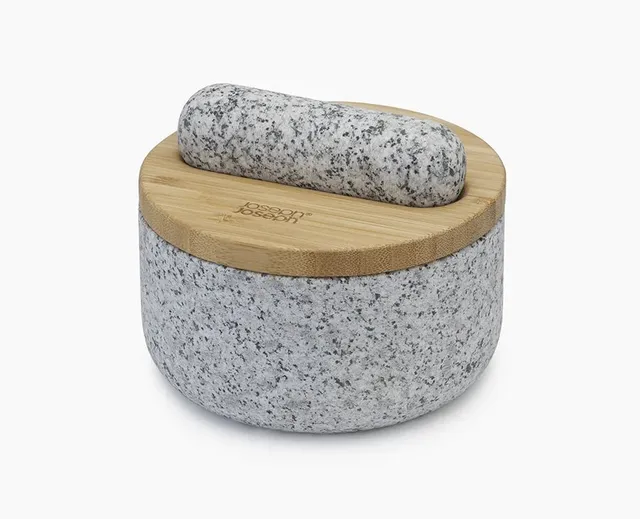 joseph-joseph-dash-pestle-mortar-with-bamboo-lid image 1