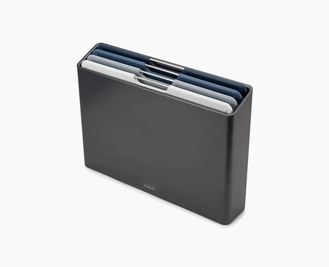 joseph-joseph-folio-4-piece-grey-chopping-board-set-with-storage-case image 1