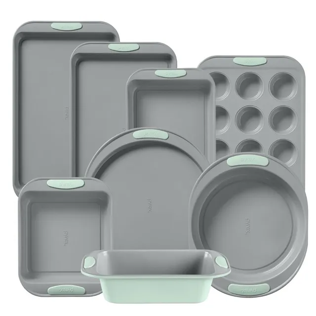 pyrex-metal-bakeware-8-piece-set-in-sage image 1