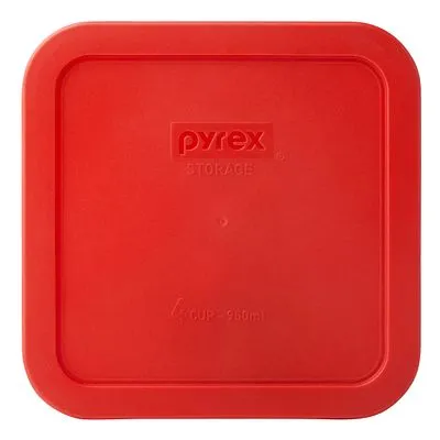 pyrex-red-lid-for-4-cup-glass-food-storage-container image 1