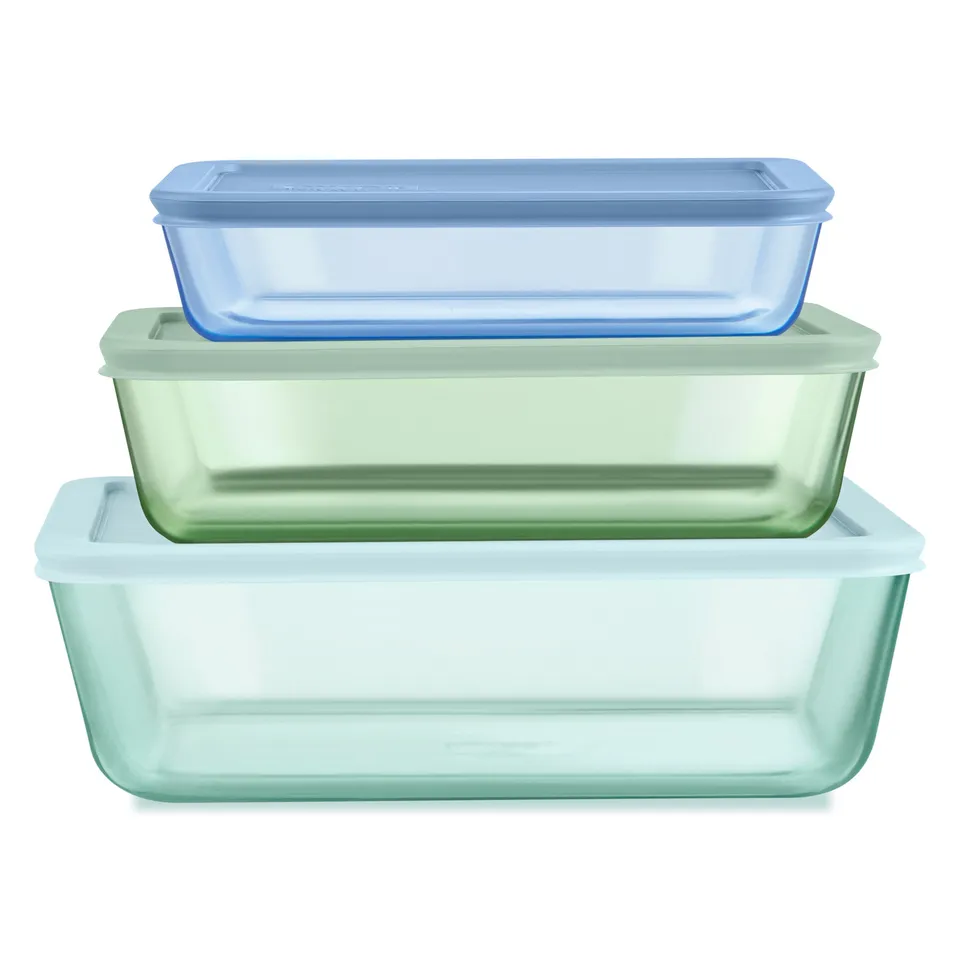 pyrex-simply-store-tinted-glass-rectangle-storage-containers-6-piece-set-mixed-c image 1