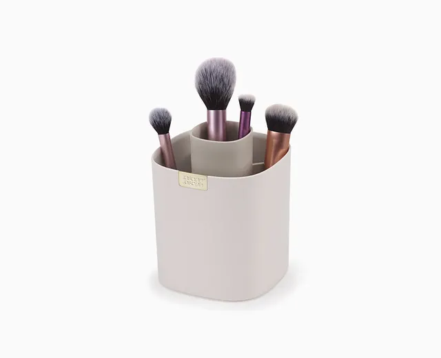 joseph-joseph-viva-makeup-brush-pot-tiered-storage-with-dividers image 1