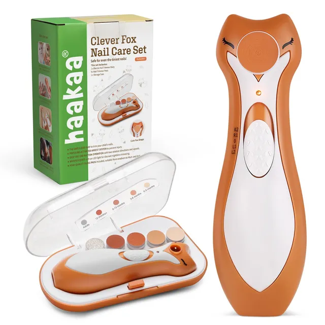 haakaa-clever-fox-electric-baby-nail-trimmer-for-newborns-toddlers-and-adults-6- image 1