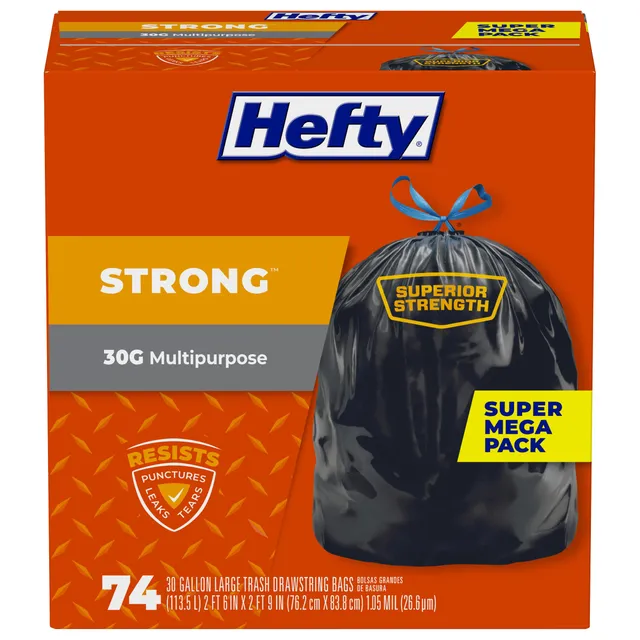 hefty-strong-large-trash-bags-black-30-gallon-74-count image 1