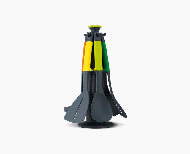 joseph-joseph-elevate-carousel-6-piece-multicolour-utensil-set-with-rotating-sta image 1