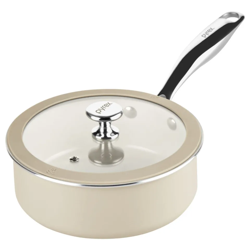 pyrex-ceramic-cookware-7-7-inch-2-quart-saucepan-with-lid image 1