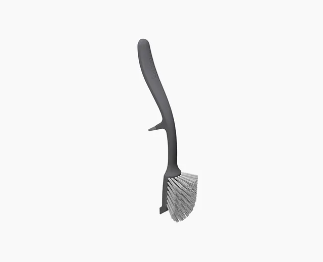 joseph-joseph-edge-grey-washing-up-brush-with-integrated-sink-rest image 1