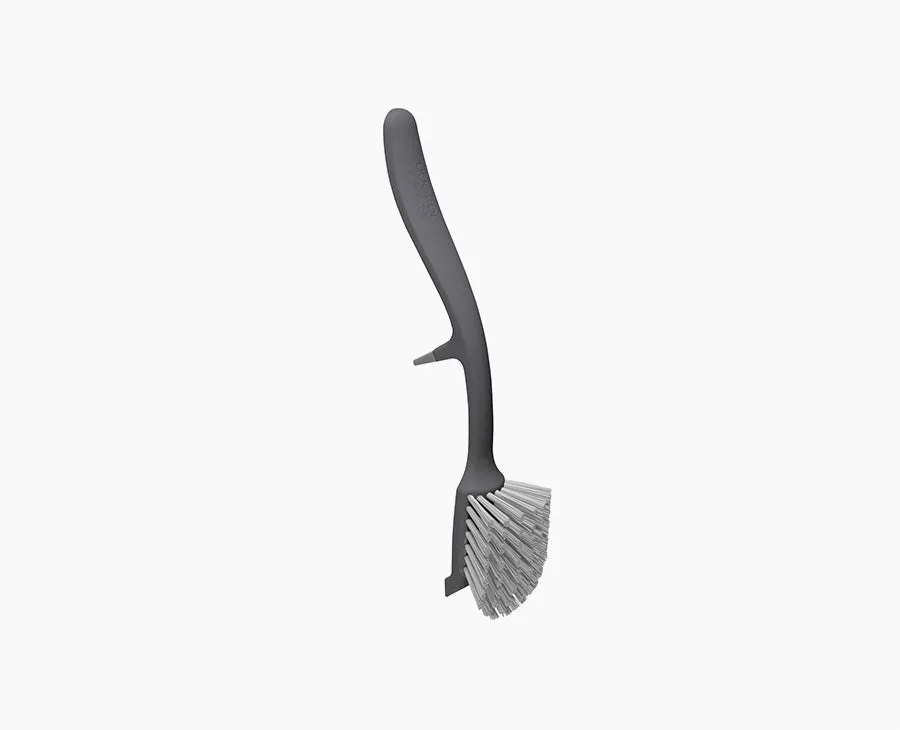 joseph-joseph-edge-grey-washing-up-brush-with-integrated-sink-rest image 1