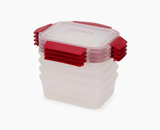 joseph-joseph-nest-lock-4-piece-red-1-1l-food-container-set-airtight-stackable image 1