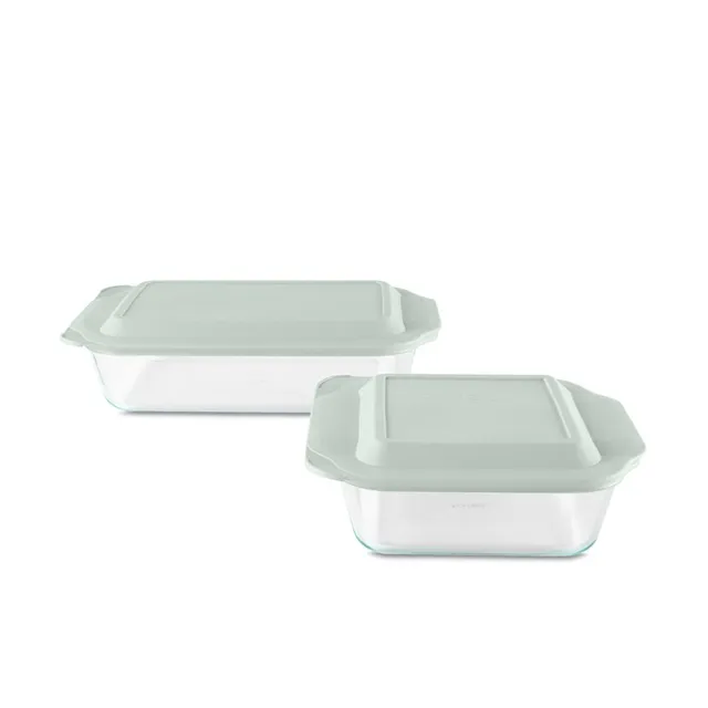 pyrex-deep-4-piece-baking-dish-set-with-sage-lids image 1