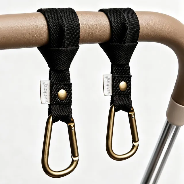 haakaa-universal-stroller-hooks-for-bags-2-pack-black image 1