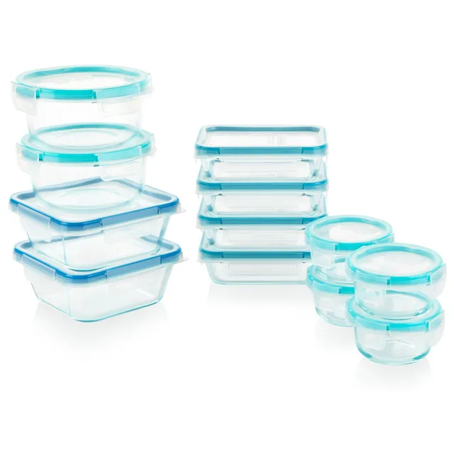 snapware-total-solution-pyrex-glass-24-piece-food-storage-set image 1