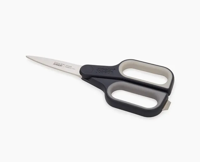 joseph-joseph-pluscut-grey-scissors-with-integrated-box-cutter image 1