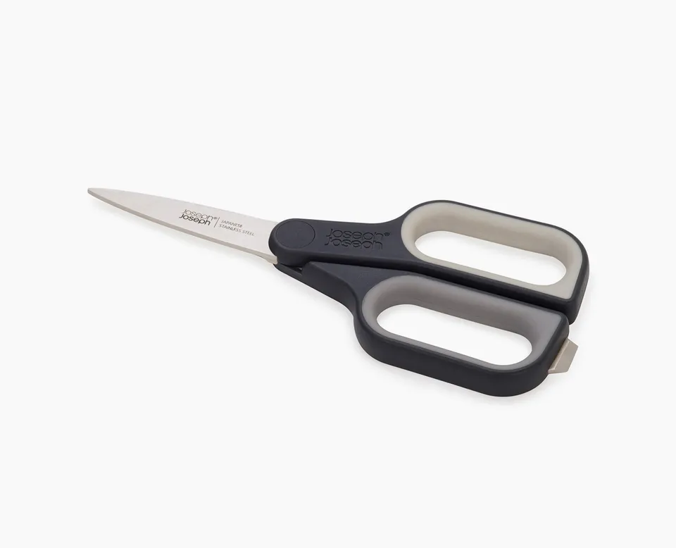 joseph-joseph-pluscut-grey-scissors-with-integrated-box-cutter image 1
