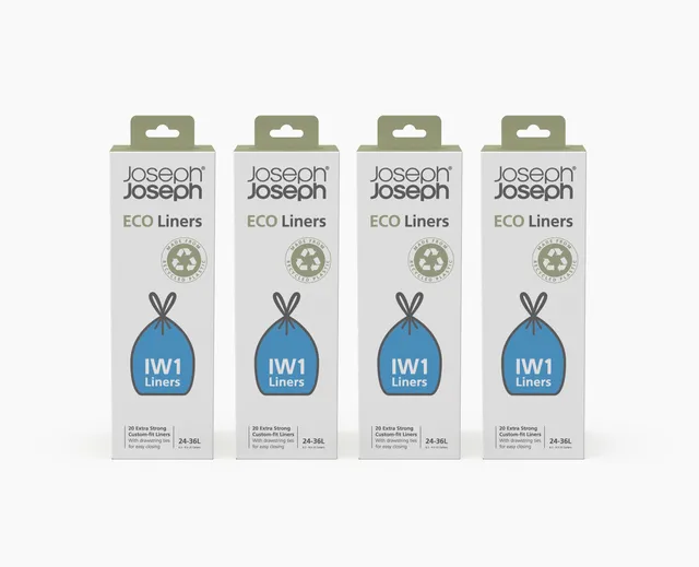 joseph-joseph-iw1-recycled-bin-liners-24-36l-4-pack-of-20 image 1