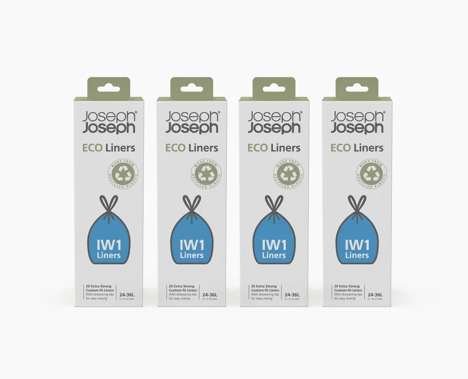 joseph-joseph-iw1-recycled-bin-liners-24-36l-4-pack-of-20 image 1