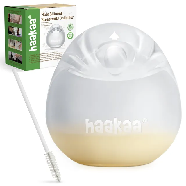 haakaa-halo-silicone-breast-milk-collector-2-in-1-wearable-manual-breast-pump-ha image 1