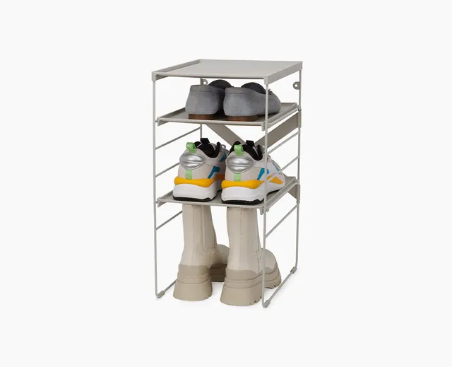 joseph-joseph-level-adjustable-ecru-shoe-rack image 1