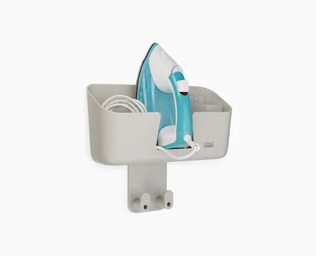 joseph-joseph-ironhub-wall-mounted-ecru-iron-storage-caddy image 1