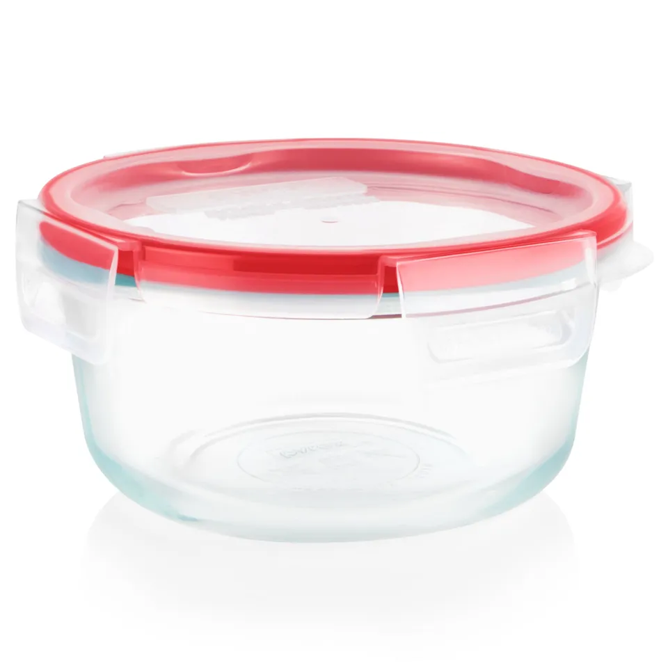 pyrex-freshlock-4-cup-round-glass-food-storage-container image 1