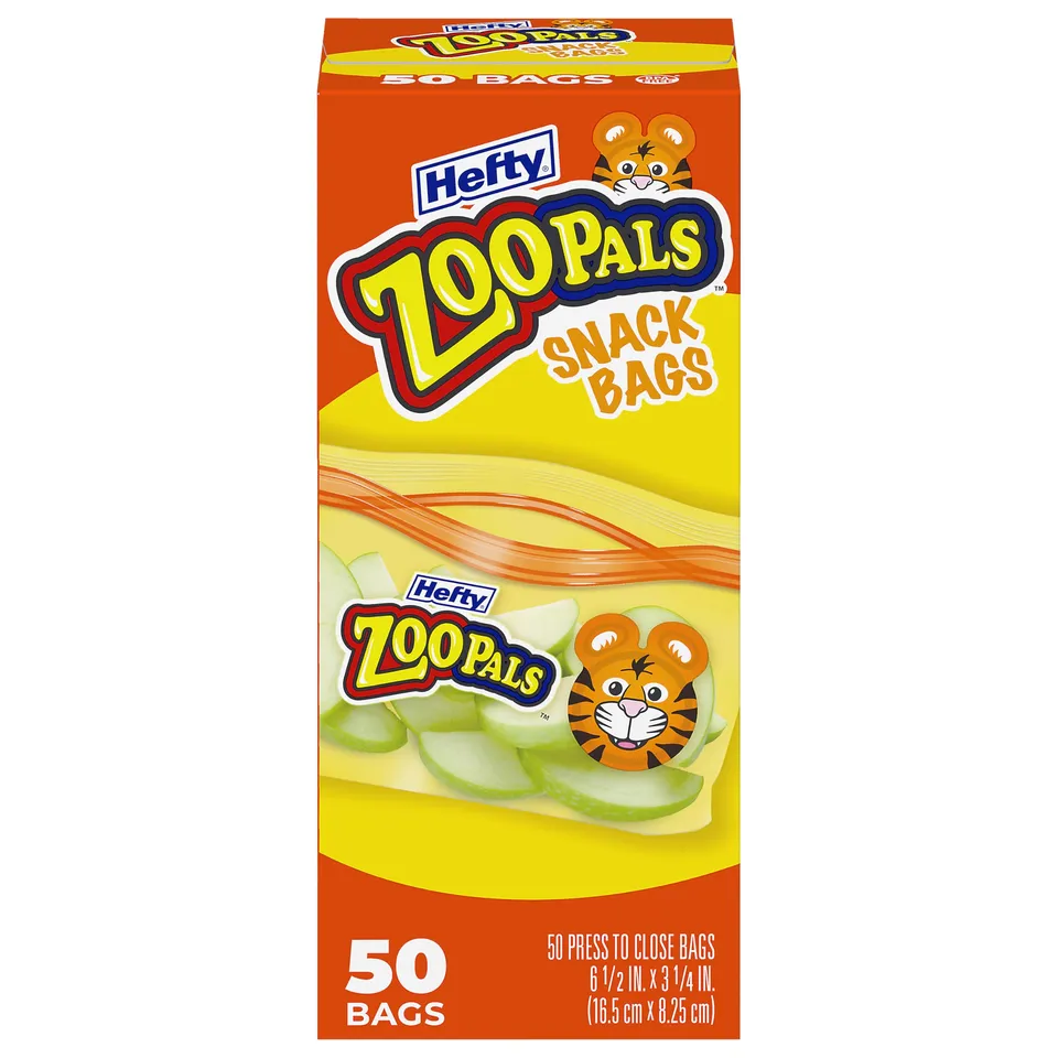 hefty-zoo-pals-press-to-close-snack-bags-50-count image 1