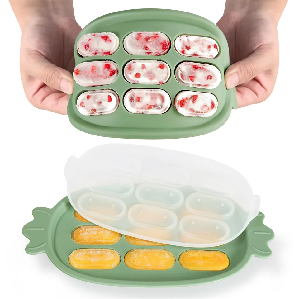 haakaa-baby-popsicle-mold-silicone-freezer-tray-for-breastmilk-teething-popsicle image 1
