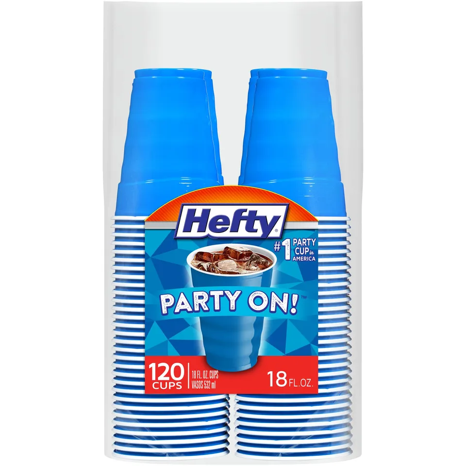 hefty-party-on-disposable-plastic-cups-marine-blue-18-ounce-120-count image 1