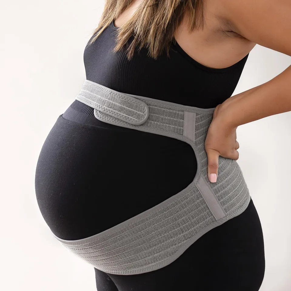 haakaa-maternity-support-belt-for-back-pain-pregnancy-belly-band-adjustable-one- image 1