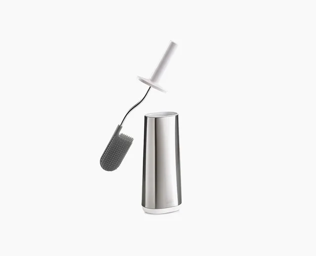 joseph-joseph-flex-stainless-steel-toilet-brush-with-d-shaped-flexible-head image 1