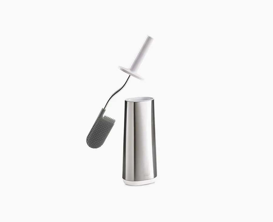 joseph-joseph-flex-stainless-steel-toilet-brush-with-d-shaped-flexible-head image 1