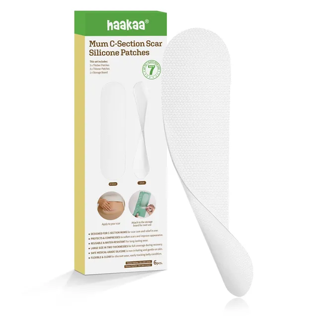 haakaa-c-section-scar-silicone-strips-reusable-medical-grade-silicone-scar-sheet image 1