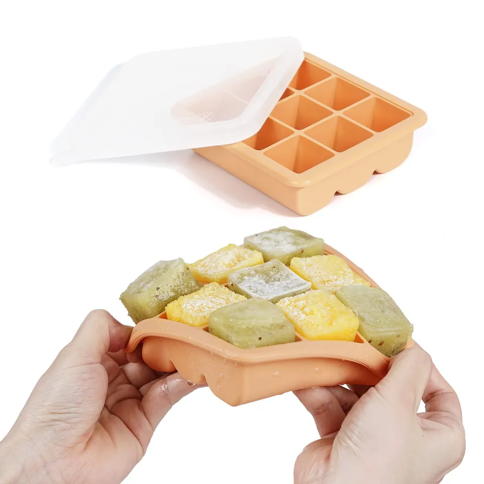 haakaa-baby-food-breast-milk-freezer-tray-with-lid-food-grade-silicone-9-x-1-2-o image 1