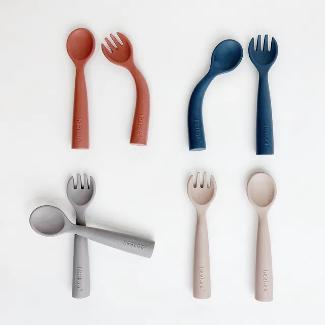 haakaa-bendy-silicone-cutlery-set-pack-of-4 image 1