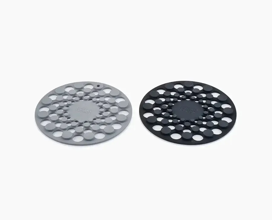 joseph-joseph-spot-on-set-of-2-grey-silicone-trivets image 1