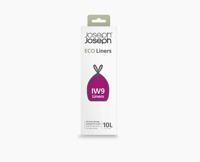joseph-joseph-iw9-custom-fit-10l-recycled-grey-bin-liners-40-pack image 1