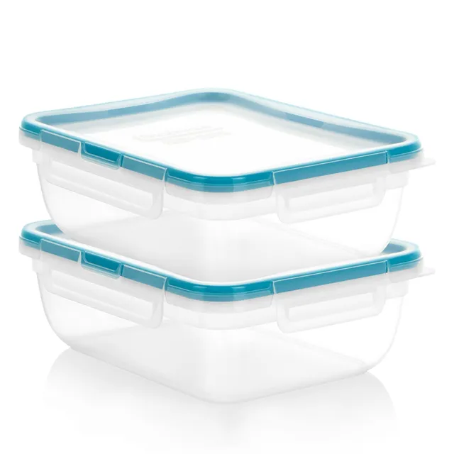 snapware-total-solution-8-5-cup-rectangular-plastic-containers-with-lids-4-piece image 1