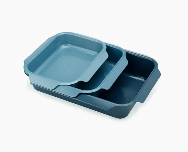 joseph-joseph-nest-oven-non-stick-3-piece-blue-roasting-tray-set-with-easy-pull- image 1