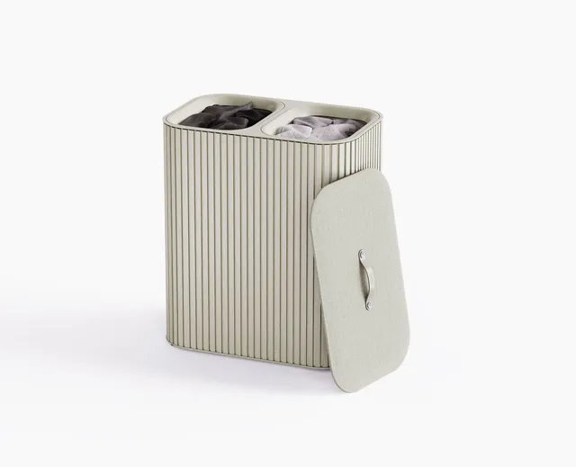 joseph-joseph-tota-luxe-90l-ecru-laundry-separation-basket image 1