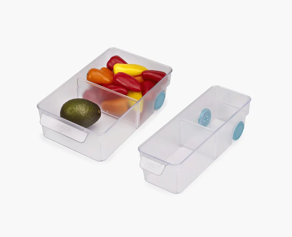 joseph-joseph-fridgestore-clear-storage-bin-set-of-2 image 1