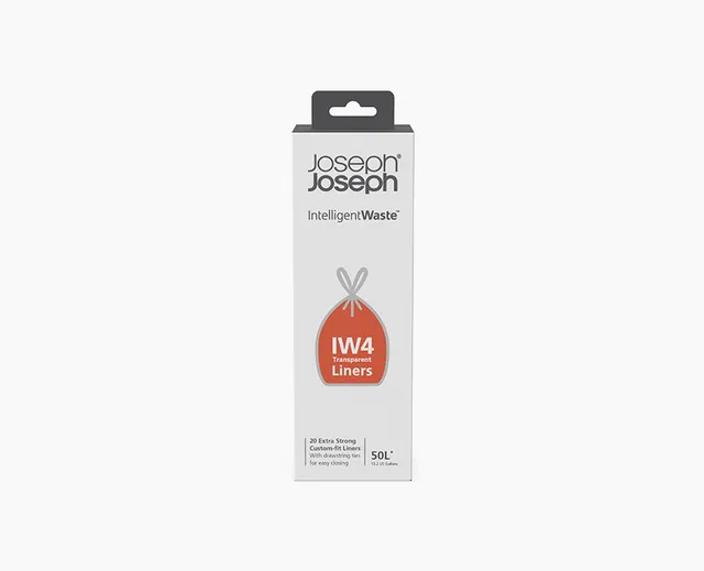 joseph-joseph-iw4-50l-clear-bin-liners-pack-of-20-for-titan-compactor image 1