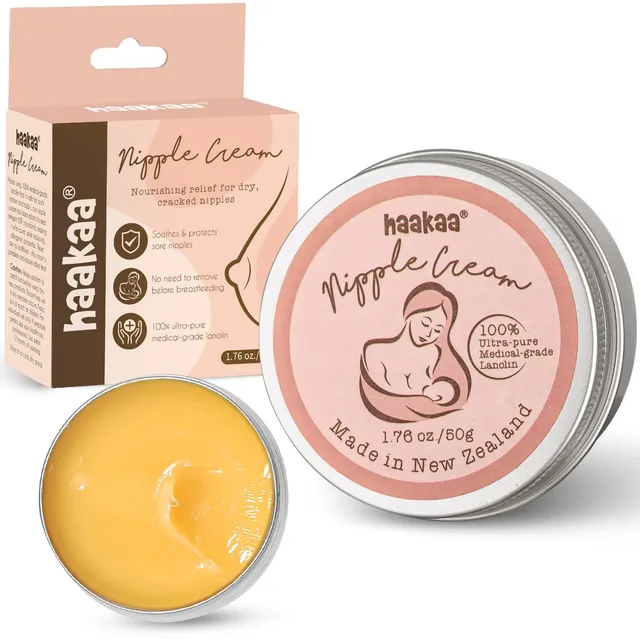 haakaa-lanolin-nipple-cream-1-76-oz-50g-natural-nipple-butter-for-breastfeeding- image 1