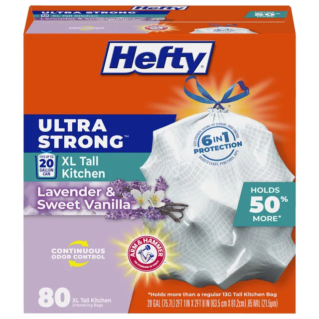 hefty-ultra-strong-20-gallon-trash-bags-xl-tall-drawstring-odor-control-lavender image 1