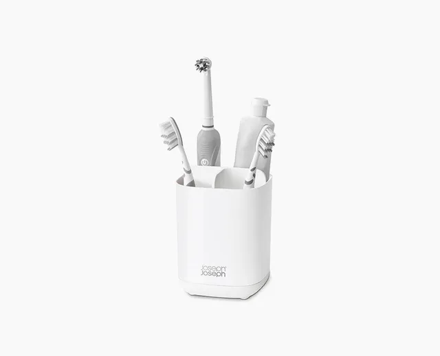 joseph-joseph-easystore-white-toothbrush-holder image 1