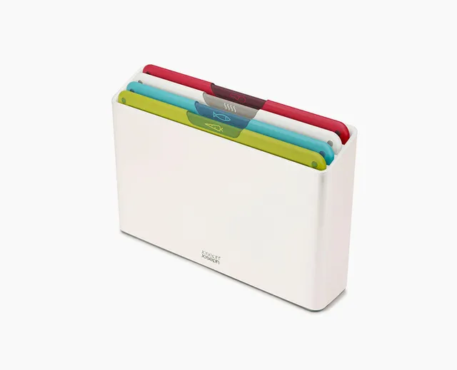 joseph-joseph-folio-icon-4-piece-white-chopping-board-set-with-color-coded-board image 1