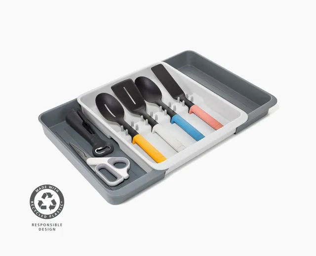 joseph-joseph-drawerstore-expanding-utensil-gadget-organizer-recycled-plastic image 1