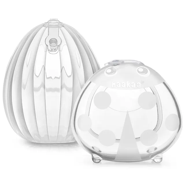 haakaa-milk-collector-set-shell-pump-ladybug-collector-combo-hands-free-wearable image 1