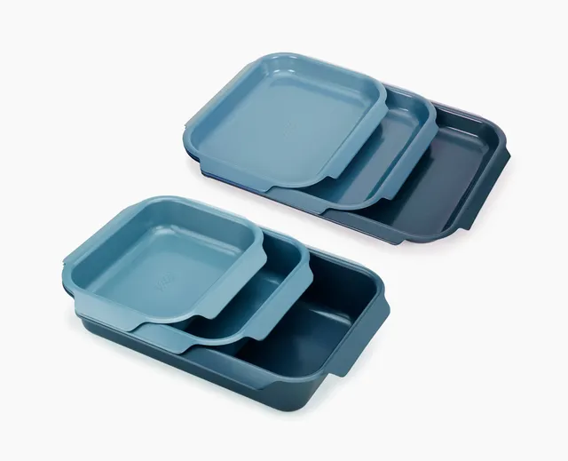 joseph-joseph-nest-6-piece-non-stick-baking-tray-roasting-tin-set-blue image 1