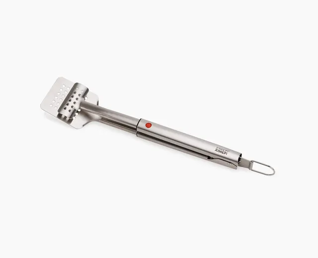 joseph-joseph-grillout-stainless-steel-bbq-turner-tongs-with-extending-handle image 1