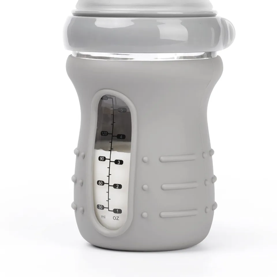 haakaa-glass-baby-bottle-sleeve-non-slip-silicone-cover-for-wide-neck-bottles-6o image 1